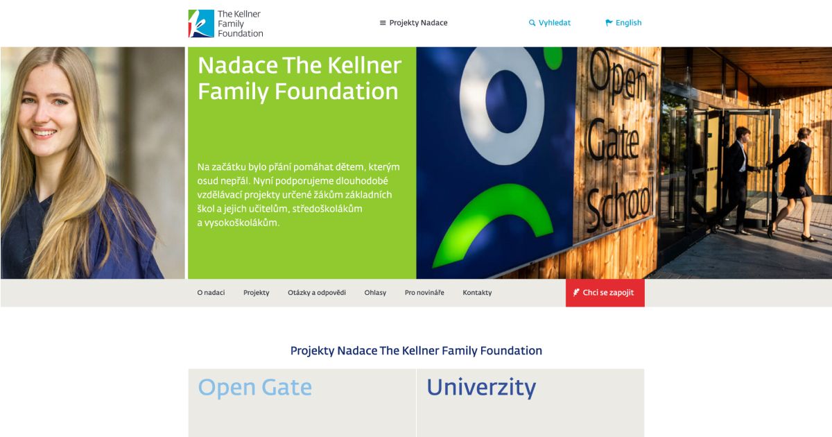 Jak jsme udělali web pro Kellner Family Foundation