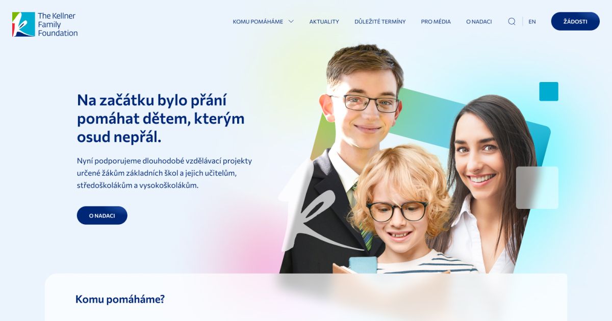 Jak jsme udělali web pro Kellner Family Foundation